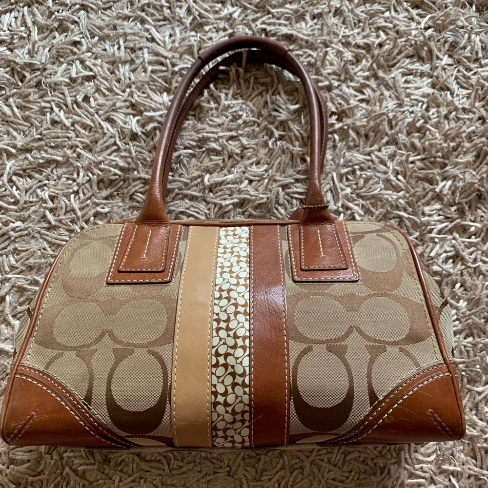 Vintage Coach Hampton Signature Satchel